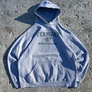 EXCHANGE Gray Vermont Catamounts Hoodie